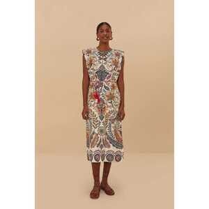 Off-White Boho Glam Midi Dress